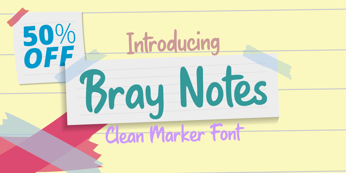 Bray Notes Font preview